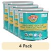 (4 pack) Earth's Best Organic Gentle Powder Baby Formula with Iron DHA & ARA, 21 oz Canister