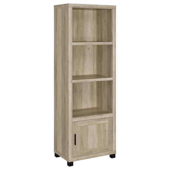 FurniFact Tall Bookcase – Narrow Bookshelf with Storage for Home Organization