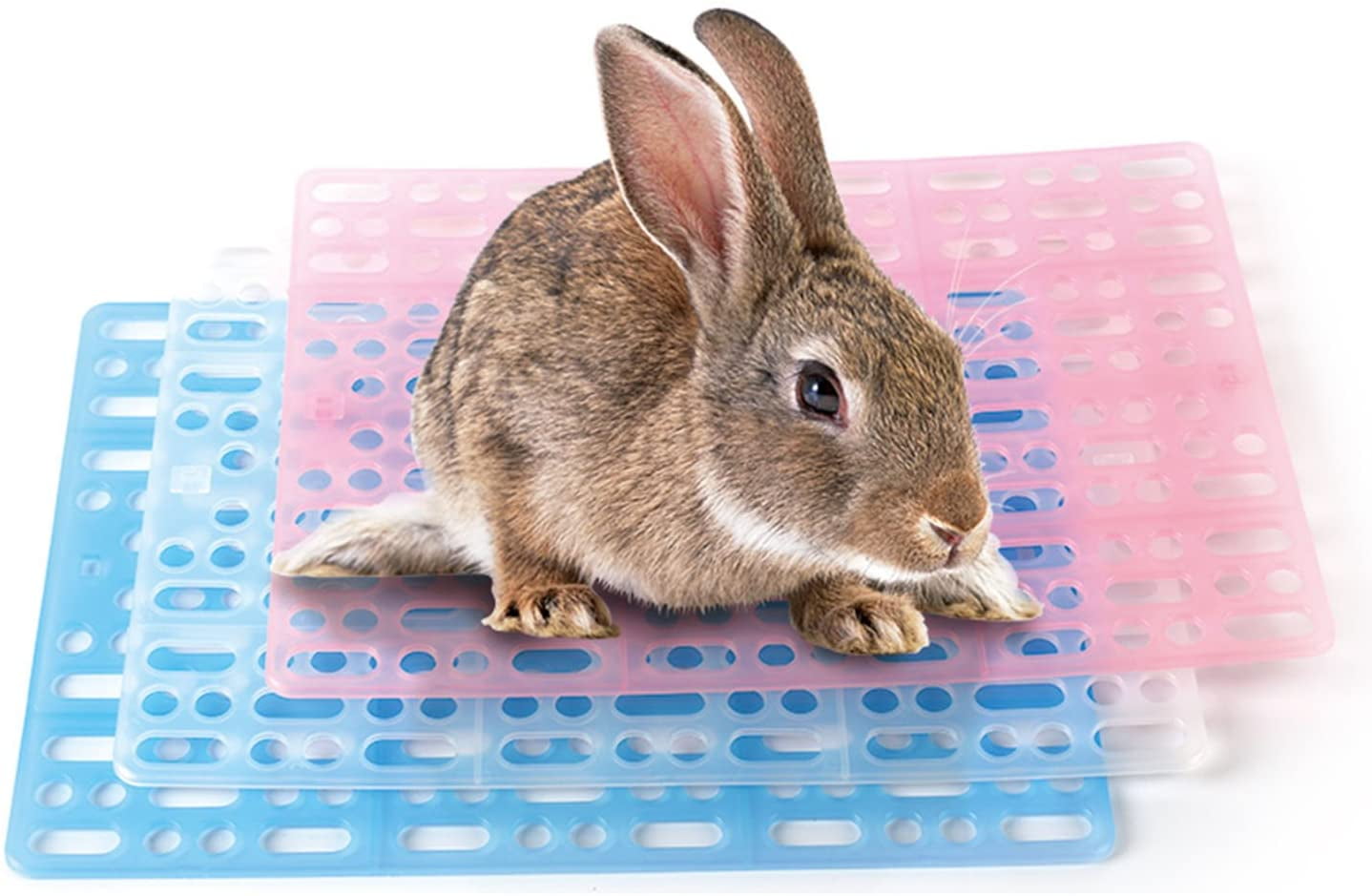 Pet Mats for Cage Rabbit Guinea Pig Hamster Cages Hole Design Feet Mat 