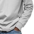 thumbnail image 4 of Long Sleeve Polo Shirts for Men Moisture Wicking Golf Shirts Quick Dry Work Hiking Casual Collared Shirt Size 3XL White, 4 of 5