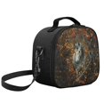 thumbnail image 2 of Uourmeti Autumn Horse Camo Pattern Stylish Kids Lunch Bag for School Picnics, Removable Adjustable Strap Lunch Box Bag, 2 of 6
