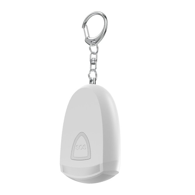 Alarma de carga con flash LED y puerto tipo C, herramienta esencial para mujeres, ancianos y niños que salen.