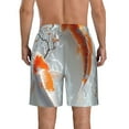 thumbnail image 3 of Kdxio Koi Fish Water Pattern Mens Casual Shorts - Drawstring Summer Beach Sports Shorts for Men, 3 of 5