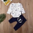 thumbnail image 6 of One opening US Newborn Baby Boy Girl 0-18M Fox print Tops Romper Long Pants Autumn Outfits Clothes, 6 of 6