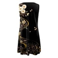 thumbnail image 5 of DPTALR Robe Courte Vintage pour Femme à Col Rond Sans Manches Ajourée Imprimée, 5 of 5