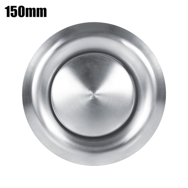 Bgsha Grille d'Aération Réglable en Acier Inoxydable, Couvercle Rond pour Évent d'Évacuation, Ventilation, Chauffage, Refroidissement et Air, Port d'Échange d'Air Frais