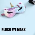 thumbnail image 3 of Peggybuy Cartoon Girls Eye Mask Blindfold Plush Rest Shading Eye Cover (Colorful), 3 of 5