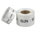 thumbnail image 3 of Tape Logic Inventory Circle Labels Days of the Week "SUN" 1" White 500/Roll DL6561, 3 of 4