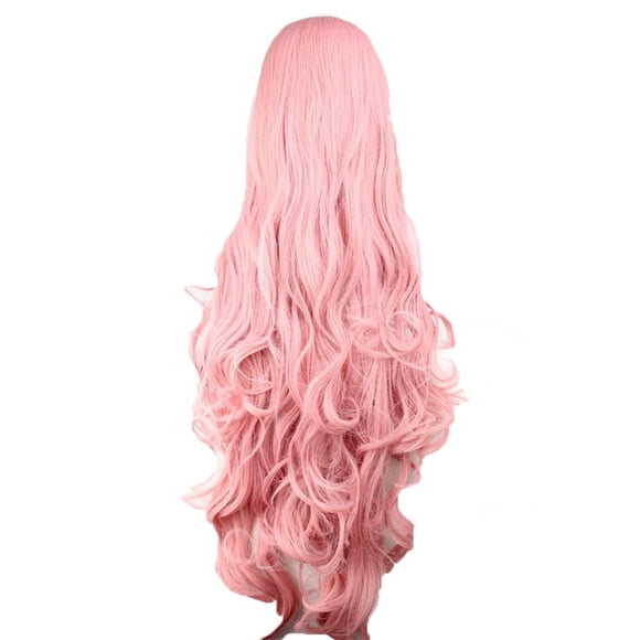 1 Wig Bradem Clear Out Deal, Curly Long Wig Wigs Cosplay Costume Fashion V Synthetic Cosplay Wig Wig, Wig Pink, Pullover Toupee