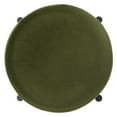 thumbnail image 6 of SAFAVIEH Couture Paisleigh Round Backless Bar Stool, Forest Green/Black, 6 of 10