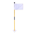 thumbnail image 1 of White Golf Green Flag, Two-Section Detachable Flagpole, Easy to Carry Green Target Flag Hole Cup, 1 of 6