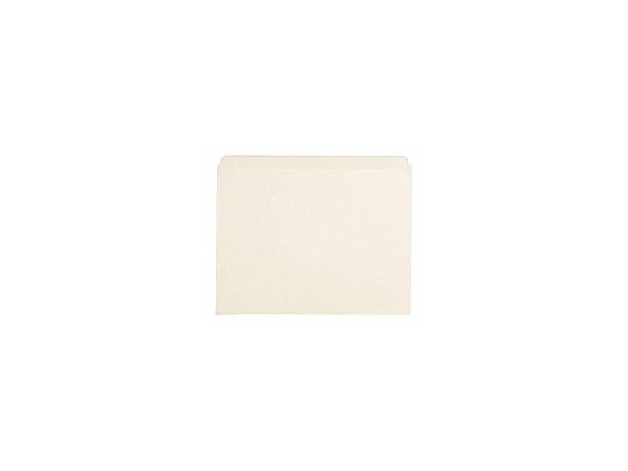 Business Source, BSN43565, Straight Cut 1-ply Letter-size File Folders, 100 / Box, Manila