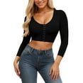 thumbnail image 1 of Performance Activewear Bra for Daily Comfort Front Closure Seamless Support Top with Adjustable Sleeves for Fitness and Running, 1 of 4
