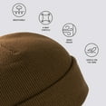 thumbnail image 4 of BASSDASH Winter Stretchy Knit Beanie Hats Soft Warm for Men Women Lightweight Stylish Unisex Cuffed Beanies, 4 of 6