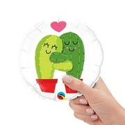 9 inch Mini Cactus Hugs (Air-Fill Only) Foil Mylar Balloon - Party Supplies Decorations