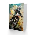 thumbnail image 2 of Motocross Fan Dirt Pit Bike Race Sport for Husband Him Dad Son Brother Birthday Thank You Fathers Day Blank Art Greeting Card, 2 of 3