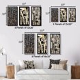 thumbnail image 4 of Designart "Wisdom in Urban Black and White III" Modern Geometric Wall Art Set Of 3 - Black Abstract Gallery Wall Set For Home Decor, 4 of 7