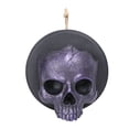 thumbnail image 6 of Halloween Wall Decor,Skull Decor with Purple LED Backlighting, Textured Skull Design & Round Black Base for Indoor Decor,Halloween Party,Purple, 6 of 8