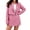 Bright pink, variant on Womens Cropped Tweed Blazer Sets 2 Piece Outfits and Mini Skirt Sets Business Casual Suits