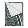 thumbnail image 2 of Outer Space Soft Flannel Fleece Throw Blanket, Science Fiction Theme 3D Design Futuristic Corridor Technologic Image Print, Cozy Plush for Indoor and Outdoor Use, 50" x 70", Blue Grey, by Ambesonne, 2 of 5