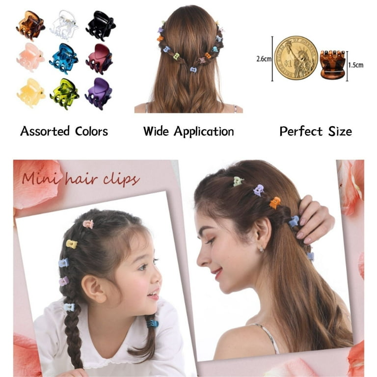 SEWACC 20pcs hollow hair clip hair accessories hair clips small hair clips  for girls 8-12 colorful hair clip hair accessories for girls 4-6 No Cute