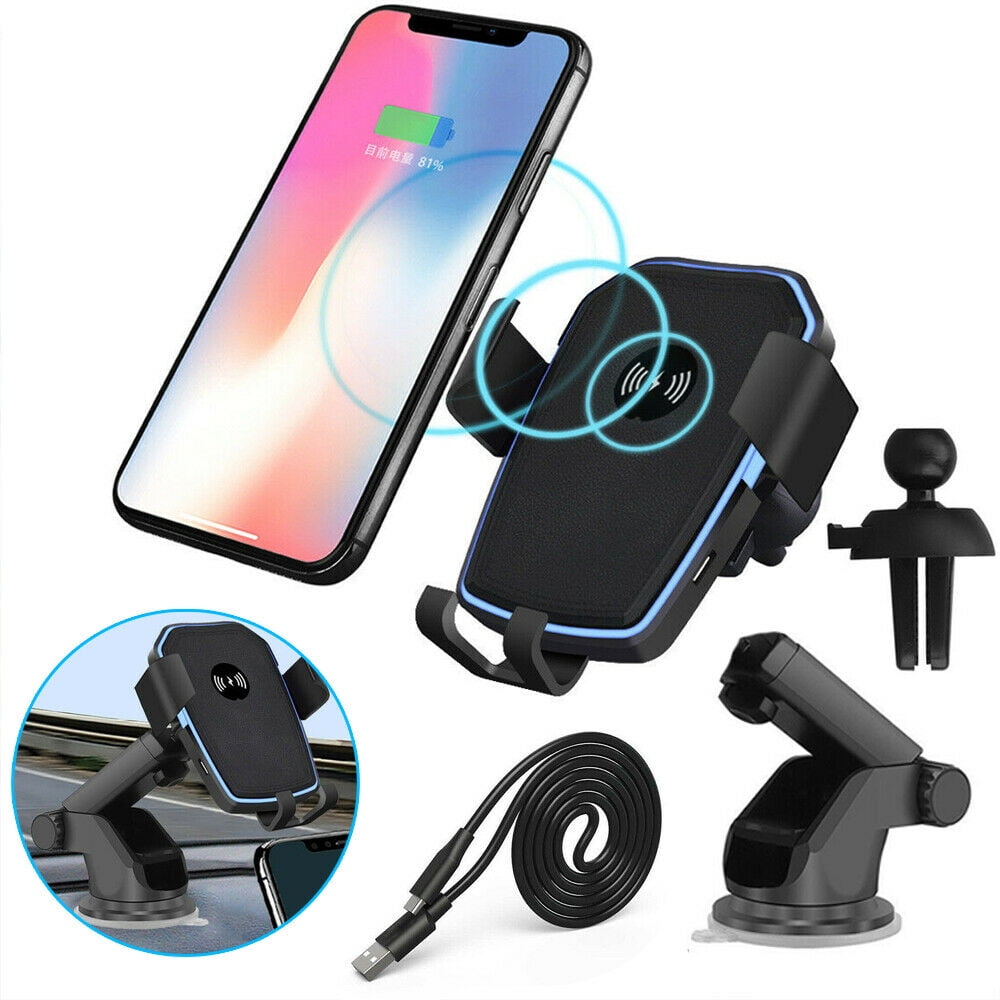 2 in 1 Wireless Fast Charging Car Charger Car Mount Holder Stand For