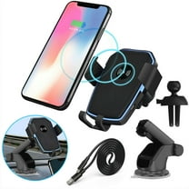 Oture Wireless iPhone Samsung Car Mounts with 1 m Micro USB Cable, ABS   PC   Silicone Black