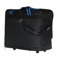 thumbnail image 5 of 40" Rolling Wheeled Expandable Duffle Bag Spinner Suitcase Luggage (Pack of 1), Black with Blue Trim, 5 of 5