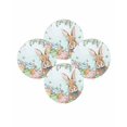 thumbnail image 7 of 13 Inch Round Placemats Set of 4, Easter Bunny Non Slip Heat Insulation PP Table Mats, Colorful Easter Eggs Eucalyptus Teal Ombre Washable Place Mats for Kitchen Dining Party Table Decor, 7 of 7