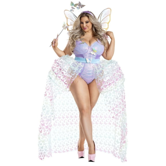 Women's Deluxe Plus Butterfly Fairy Costume