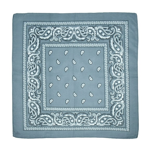 Multi-Purpose Bandanas Paisley Cowboy Polyester Headbands Bandanas for Women/Men/Boy/Girl, Headband Handkerchief, Vintage Square Head Scarf 22x22 Inch (Multicolor)