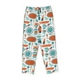 thumbnail image 4 of Goofa Cute Tableware Printed Soft Pajama Pants for Women, Wide Leg Comfy Casual Lounge Yoga Pants-Small, 4 of 9