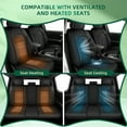 thumbnail image 6 of HQBQBUG Car Seat Covers Fit for Hyundai Sonata 2007-2026 Premium Leather Seat Covers 2PC Set Waterproof Airbag Safe(Black,2 Seats), 6 of 9