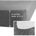 thumbnail image 6 of Lightweight and Wrinkle-Free Sheet Set for All Season, Cationic Dyed Brushed Polyester Sheets., 6 of 7