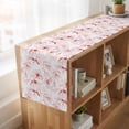 thumbnail image 6 of Table Runners 90 Inches Long Dress Scarves, Pink Flower Farmhouse Coffee/Dining/Kitchen Table Runner for Living Room, Watercolor Floral Botanical Line Drawing Print 13x90 Inch, 6 of 9
