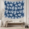 thumbnail image 5 of Blue Leaves Tapestry for Bedroom Wall Hanging Tapestry, Farmhouse Pastoral Spring Leaf Branch Ceiling Backdrop Tapestries Poster Blanket Wall Decor for Teens Room Living Room Dorm 59" x 90", 5 of 8