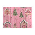 thumbnail image 5 of Yayeee Area Rugs for Living Room 5.2'x4' Non Slip Washable Bedroom Floor Carpet, Pink Gingerbread House, 5 of 5