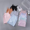 thumbnail image 5 of GYRATEDREAM Girl’s Sleeveless Tank Top – Stretch Undershirts Cami Camisole Tank Tops, Soft Comfortable Scoop Neck Undershirts Camis, UV Protective Fabric, Rated UPF 50+ for 4-15Y, 5 of 6