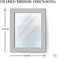 thumbnail image 3 of Decorshore - 24" Multi-Colored & Gold Mosaic Wall Mirror, Decorative Glass Frame Vanity Mirror, 3 of 5