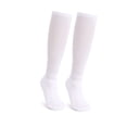 thumbnail image 2 of Deago 3 Pairs Extra Wide Diabetic Socks for Men Women Non-Binding Over the Calf Knee High Sock Neuropathy Hospital Swollen Socks with Cushioned Sole (White), 2 of 9
