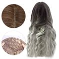 thumbnail image 2 of LHWEN Lace Front Wig No Glue Straight Hair Bob Lace Wig Wig Female Mid-length Hair Mid-point Lengthened Clavicle Hair High Temperature-resistant Silk Beauty Salon Straight Hair Fun Lace Wavy, 2 of 9