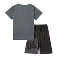 thumbnail image 5 of Gyujnb Boys 2 Piece Summer Athletic Outfit Letter Print Short Sleeve Tee and Workout Shorts Casual Sports Set,14-15 Years, 5 of 7