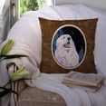 thumbnail image 3 of Carolines Treasures SS8466PW1414 Starry Night Great Pyrenees Fabric Decorative Pillow, 14Hx14W, multicolor, 3 of 4