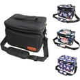 thumbnail image 1 of Insulated Lunch Bag for Men Women, Leakproof Reusable Insulated Lunch Bag with Adjustable Shoulder Strap Durable Waterproof Picnic Box for Work School Outdoor Freezable Lunch Container Bag-Pure Black, 1 of 7
