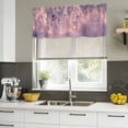 thumbnail image 4 of Pink Christmas Curtain Valances for Windows, Kitchen Valance Window Treatments Panel 2 Pack, Snowman Xmas Tree Snowflake Rod Pocket Short Curtains for Bathroom Bedroom 54 x 18 Inch, 4 of 8