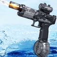 thumbnail image 1 of Pistola de agua eléctrica AUKTWE con flash de 8 a 10 m de alcance, negra, 1 of 7
