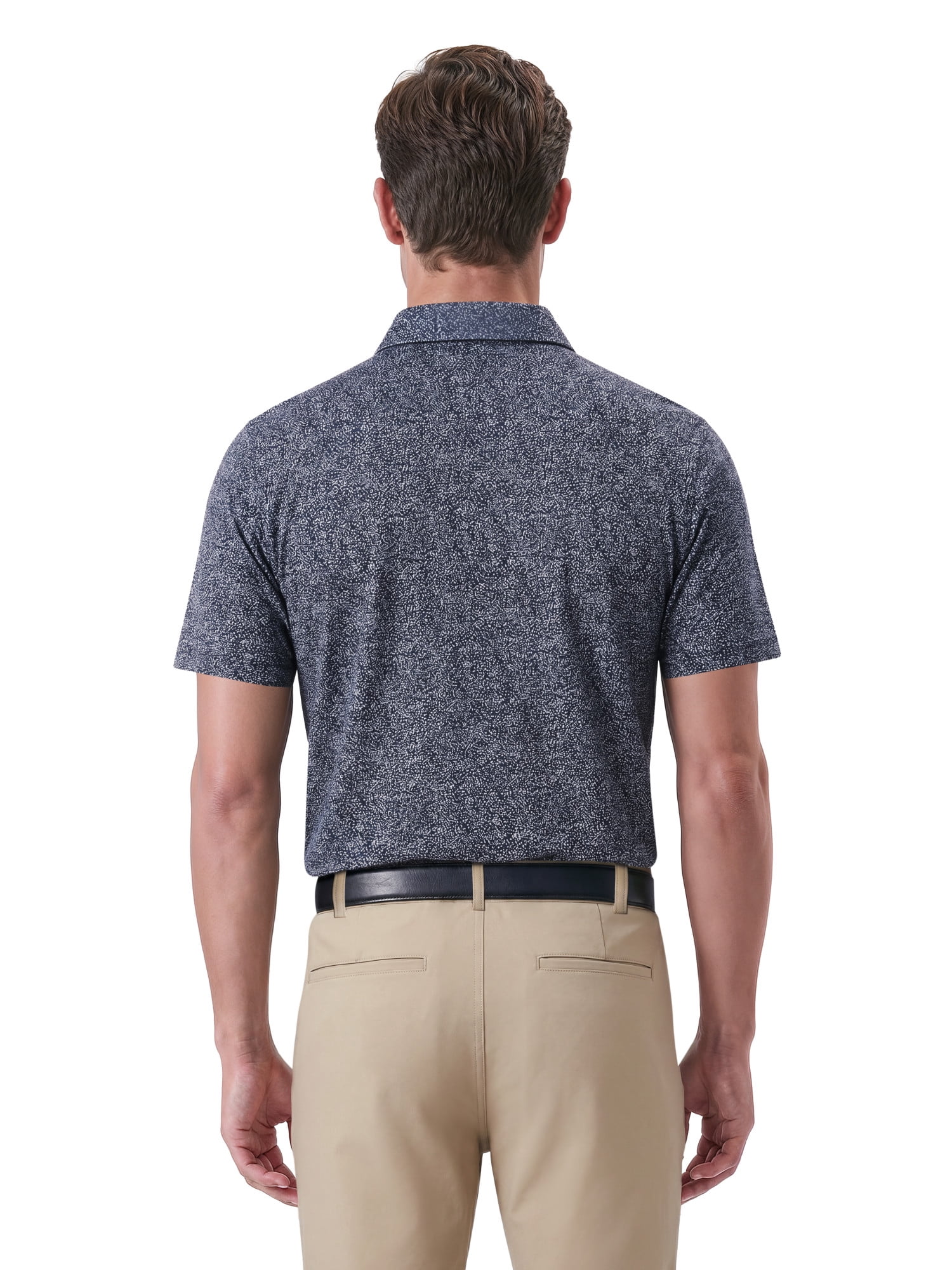 Ben Hogan Performance Men’s & Big Men's All-Over Micro-Confetti Short Sleeve Golf Polo Shirt, Sizes S-4XLT