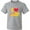 AC-Heather Grey, variant on Inktastic I Heart Mac and Cheese Youth T-Shirt