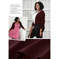 thumbnail image 6 of JuneFish Women's Plus Size Open Front Cropped Bolero Shrug Lightweight 3/4 Sleeve Cardigan Sweater, 6 of 6