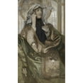 thumbnail image 2 of Fernand Khnopff 15x24 Gold Ornate Framed and Double Matted Museum Art Print Titled - Incense (1898), 2 of 4